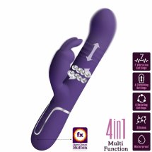 Pretty Love Coale – Multifunkcyjny Masażer Intymny Krolik Fioletowy 4w1, USB