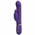 Pretty Love Coale – Multifunkcyjny Masażer Intymny Krolik Fioletowy 4w1, USB