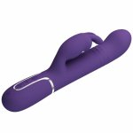 Pretty Love Coale – Multifunkcyjny Masażer Intymny Krolik Fioletowy 4w1, USB