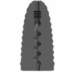 All Black Loop Model – anatomiczna maszyna intymna spiralna, czarna, 17 cm, teksturowane wnętrze