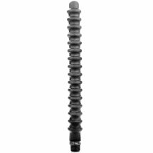 All Black Mega Ripple silikonowy system czyszczący 28,5 cm czarny, elastyczny wąż i adapter