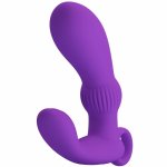 Pretty Love Cayla – masażer prostaty lila, 12 trybów, pilot bezprzewodowy, USB, silikon