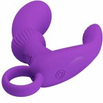 Pretty Love Cayla – masażer prostaty lila, 12 trybów, pilot bezprzewodowy, USB, silikon