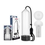 Pump Addicted RX5 Transparent – system prożniowy z wkładem intymnym TPE, 23 cm