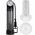 Pump Addicted RX9 Czarny – system prożniowy z anatomicznym wkładem silikonowym, 30 cm
