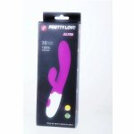 Pretty Love Alvis – wibrator liliowy, podwójny silnik, stymulator zewnętrzny, 30 trybów