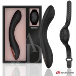 ANNE'S DESIRE Curve Black – system WATCHME, silikon medyczny, 20 cm, zdalne sterowanie
