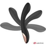 ANNE'S DESIRE Curve Black – system WATCHME, silikon medyczny, 20 cm, zdalne sterowanie
