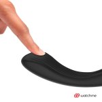 ANNE'S DESIRE Curve Black – system WATCHME, silikon medyczny, 20 cm, zdalne sterowanie