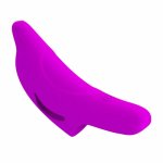 Pretty Love Delphini fioletowy – stymulator palcowy, silikonowy, 10 trybów, USB
