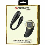 Pretty Love Nathan – silikonowy model z pilotem, 10 trybów, 9 prędkości, czarny, USB