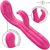 Intense Amara różowy model z językiem stymulującym, 10 trybów, silikon medyczny, wodoodporny IPX7, USB