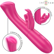 Intense Julieta Rabbit 18,6 cm silikonowy model dwupunktowy, 10 trybów, wodoodporny IPX7, USB