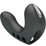 Pretty Love Camelia Finger model z 7 trybami wibracji, czarny, silikon, USB, kompaktowy