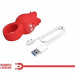 Pretty Love Jae model w kształcie róży, silikonowy, 10 trybów, czerwony, magnetyczne ładowanie USB