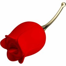 Pretty Love Rose Lover stymulator w kształcie róży, 12 trybów, czerwony, silikon medyczny, USB