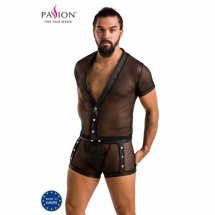 Passion Michael Komplet Bielizny Czarny L/XL – poliuretanowy design, certyfikat Oeko-Tex