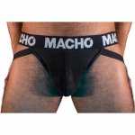 MACHO MX25NN Jockstrap czarny półprzezroczysty XL – elastyczny, anatomiczny model