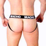 Macho MX28FA Jockstrap żołty XL – elastyczna bielizna sportowa, podwójne paski