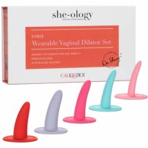 CalExotics She-Ology 5-częściowy zestaw anatomicznych rozszerzaczy silikonowych – system progresywny