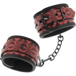BEGME Kajdanki Premium Red Edition – regulowane, neoprenowa wyściółka, wegańska skóra, czerwone