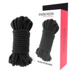 Darkness Lina Japońska 20 m Czarna – Bawełniana Linka Bondage o Miękkiej Strukturze