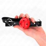 KINK Model 1 – Regulowany system z czerwoną kulą silikonową 4,5 cm, pasek syntetyczny