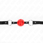 KINK Model 1 – Regulowany system z czerwoną kulą silikonową 4,5 cm, pasek syntetyczny
