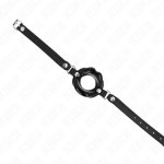 KINK Knebel Usta 8 cm – Czarny pasek skórzany, regulacja 39-58 cm