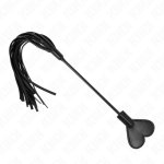 KINK Paddle Serce 35 cm – skórzana paletka dekoracyjna, czerwona, ergonomiczna