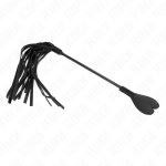 KINK Paddle Serce 35 cm – skórzana paletka dekoracyjna, czerwona, ergonomiczna