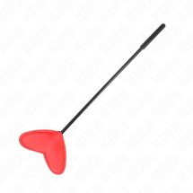 KINK Serce Paddle 33x10 cm Czerwona – skórzana paleta anatomiczna, ergonomiczny uchwyt