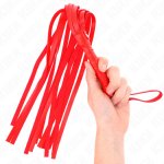 KINK Czerwony Bat Prosty 45 cm – model skórzany, trwały uchwyt