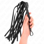 KINK Prosty Czarny Bat Skórzany 45 cm – precyzyjna kontrola, ergonomiczny