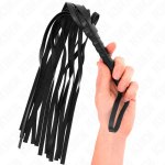 KINK Prosty Czarny Bat Skórzany 45 cm – precyzyjna kontrola, ergonomiczny