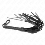 KINK Prosty Czarny Bat Skórzany 45 cm – precyzyjna kontrola, ergonomiczny
