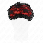 KINK Koronkowy Bandaż Model 3 Czarny 22,5x11 cm – regulowany, dekoracyjna koronka
