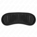KINK Satynowa Maskująca Opaska Czarna 19x6 cm – regulowana, delikatna, klasyczny design