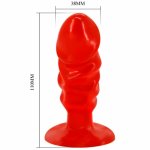 Baile Korek anatomiczny z przyssawką czerwoną – uniwersalny model PVC, ergonomiczny, czarny