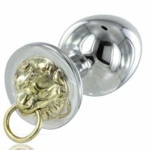 Metal Hard TIGER stalowy korek intymny 4 cm – rzeźbiony tygrys, hipoalergiczny, dekoracyjny
