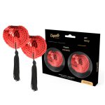 Coquette Chic Desire Eleganckie Czerwone Osłony Samoprzylepne – Wielokrotnego Użytku