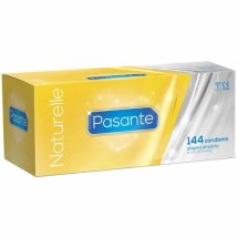 Pasante Naturelle Prezerwatywy 144 sztuki, anatomiczny kształt, naturalny kolor, certyfikowane