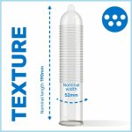 Pasante Ripped Passion Prezerwatywy teksturowane z wypustkami 3 sztuki, naturalny lateks