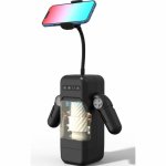 Game Cup Intymna Maszyna Wibrująca z Ogrzewaniem i Uchwyt na Telefon, czarna