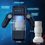 Game Cup Intymna Maszyna Wibrująca z Ogrzewaniem i Uchwyt na Telefon, czarna