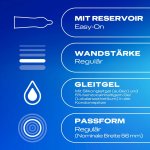 Durex Performa 40 szt. – anatomiczne prezerwatywy z żelem opóźniającym, Easy-On