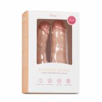 EasyToys Dwustronny Model Intymny z Przyssawką 18 cm, silikonowy, kompatybilny z uprzężą