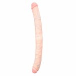 EasyToys Podwójny Model Intymny 50 cm – elastyczny, teksturowany, beżowy, PVC