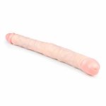 EasyToys Podwójny Model Intymny 50 cm – elastyczny, teksturowany, beżowy, PVC