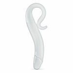 Glas Szklany Model No. 14 – Transparentna Forma Anatomiczna, 21 cm, zakrzywiony uchwyt